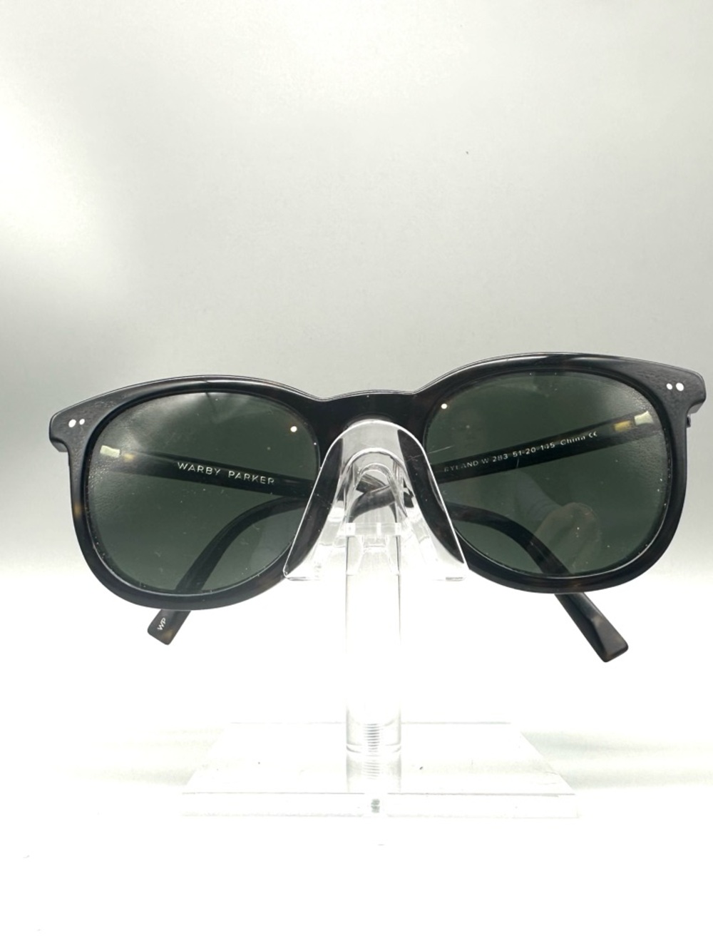 Warby Parker Ryland Frames Only Whiskey Tortoise Dark Green Lens 51-20-145 W 283